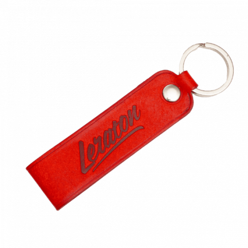 Брелок из натуральной кожи LERATON PAPAVERO (красный) Брелок из натуральной кожи LERATON PAPAVERO (красный)